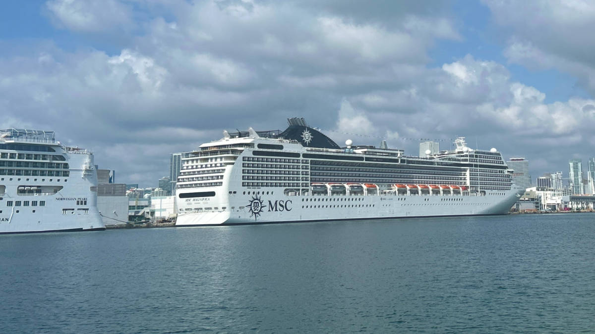 MSC Magnifica Docked in Miami, Florida
