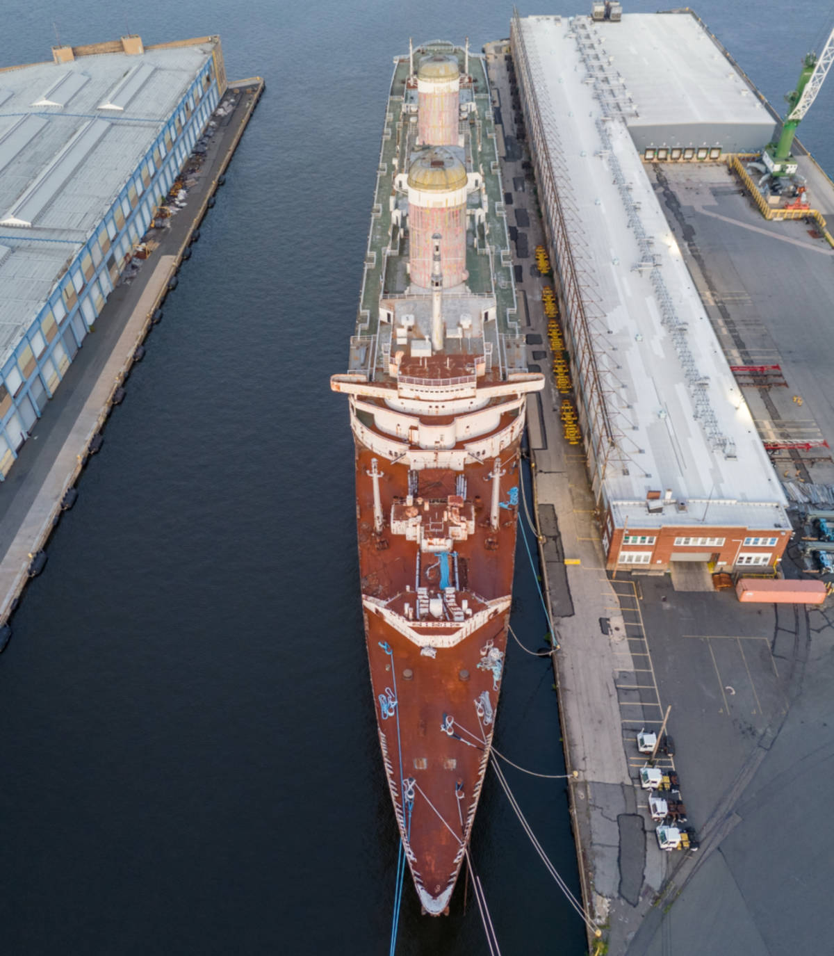 SS United States Docked in Philadelphia