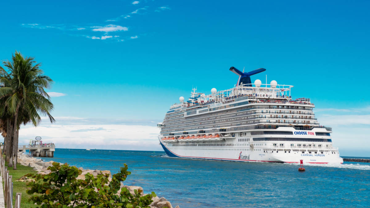 Carnival Horizon Departing Miami, Florida