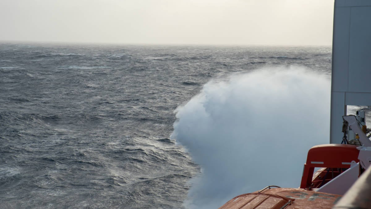 Cruise Ship in Stormy Weather