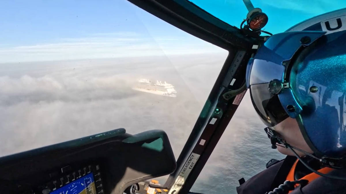Coast Guard Airlifts Boy from princess Cruise Ship