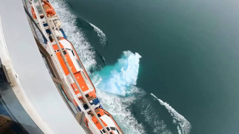 Carnival Cruise Ship Hits Drifting Ice in Alaska