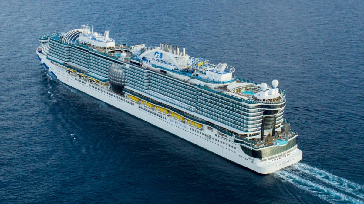 Sun Princess Cruise Ship at Sea