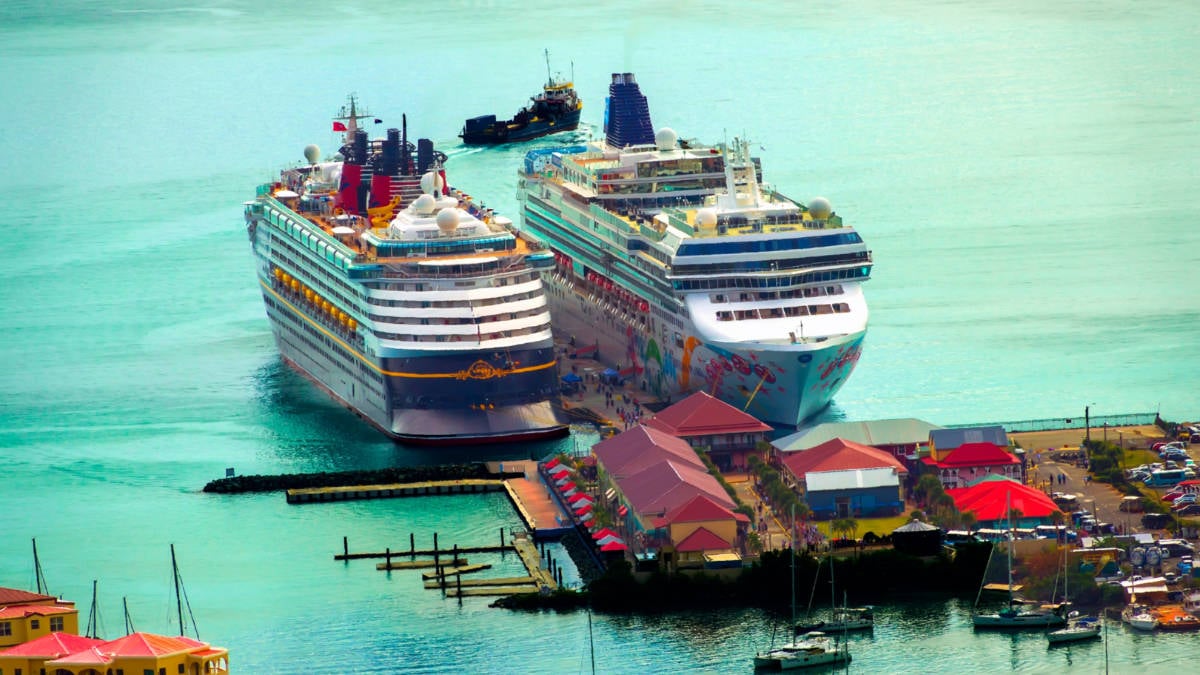 Cruise Ships Docked at Tortola Cruise Port