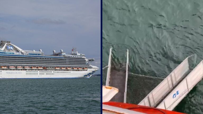 Princess Cruise Ship Breaks Free from Moorings in Norway
