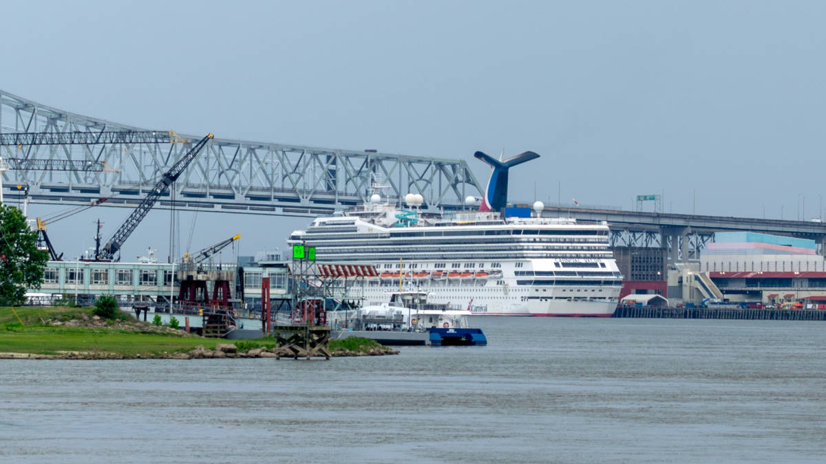 Carnival Valor Cruise Ship in New Orleans