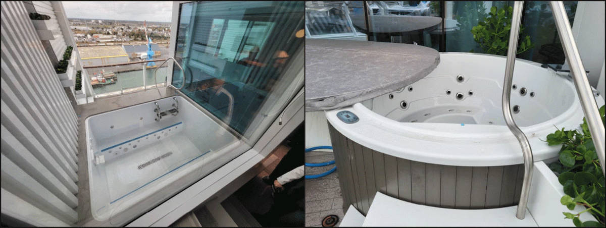 The Two Hot Tubs in the Center of the Outbreaks