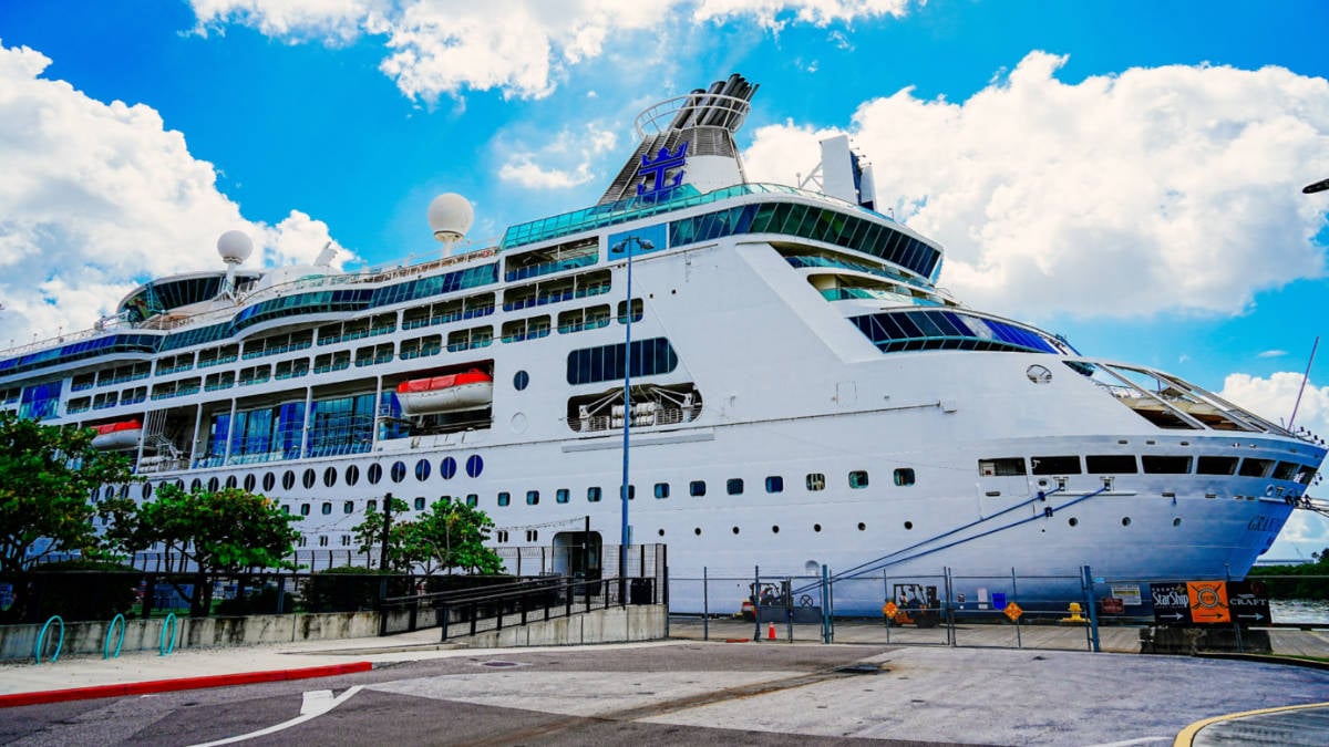 Grandeur of the Seas Docked in Tampa, Florida