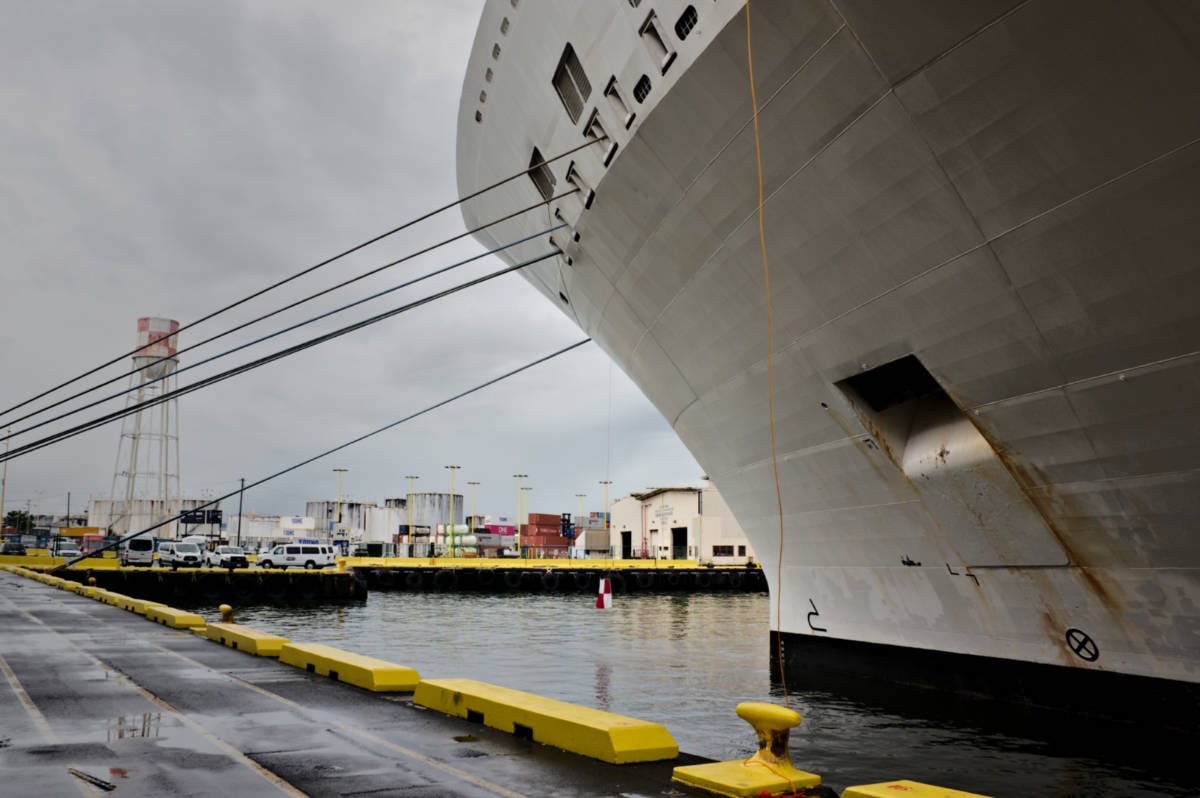 Cruise Ship Docked in Hilo