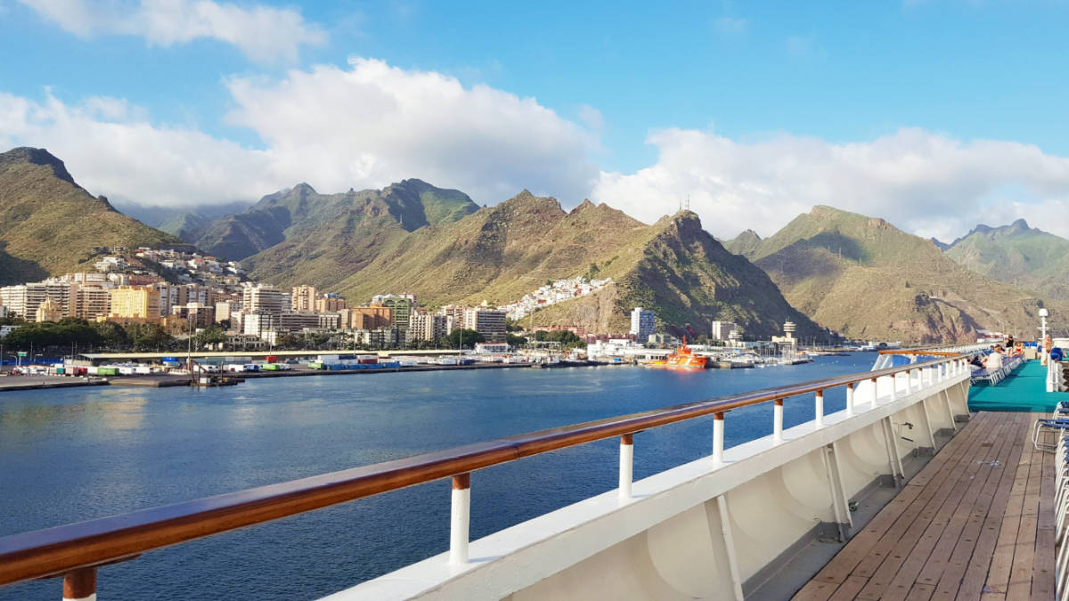 Cruise Ship in Lanzarote, Canary Islands