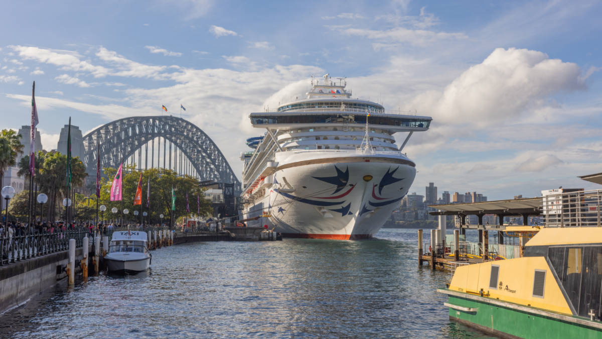 Pacific Adventure Docked in Sydney Australia