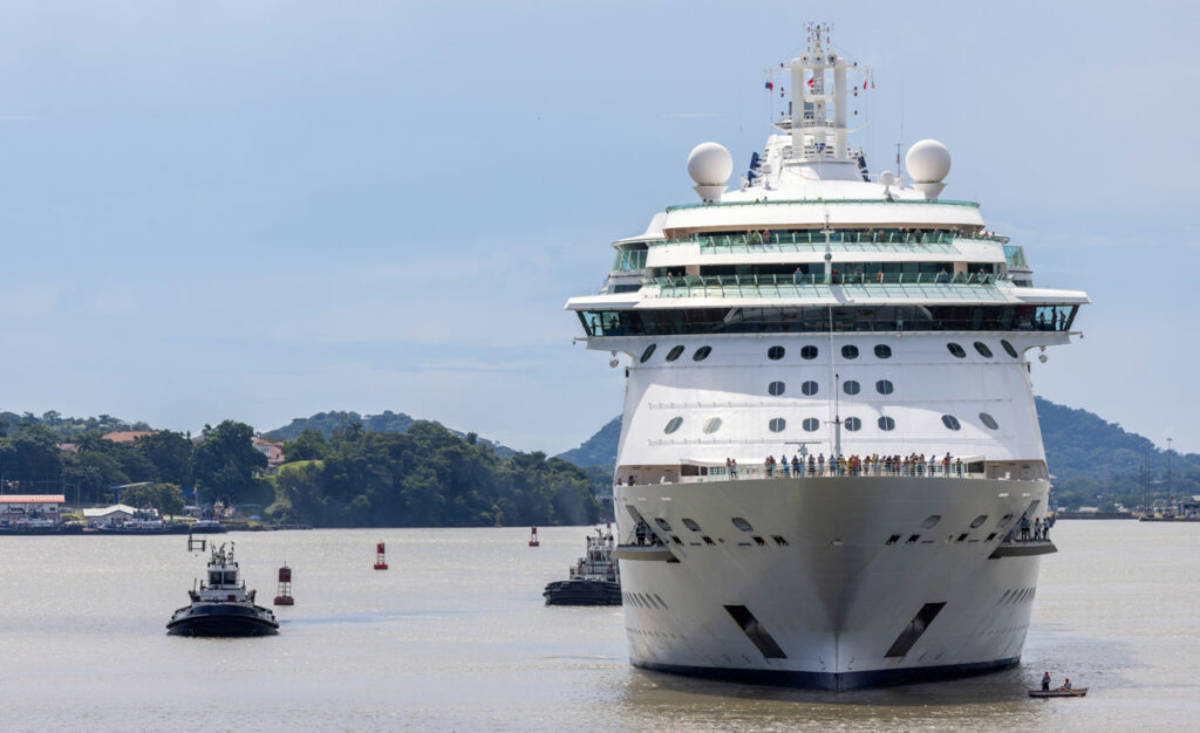 Royal Caribbean Ship in the Panama Canal