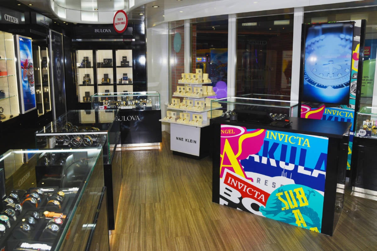 Retail on Carnival Radiance