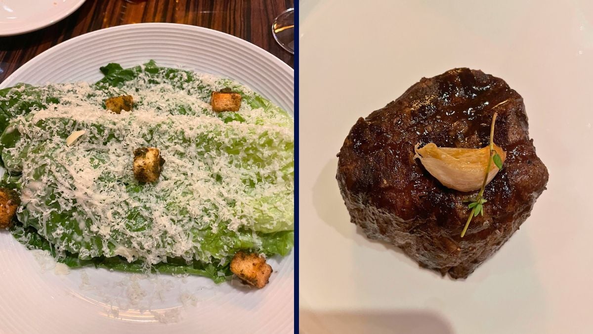 Carnival Radiance Steakhouse Food