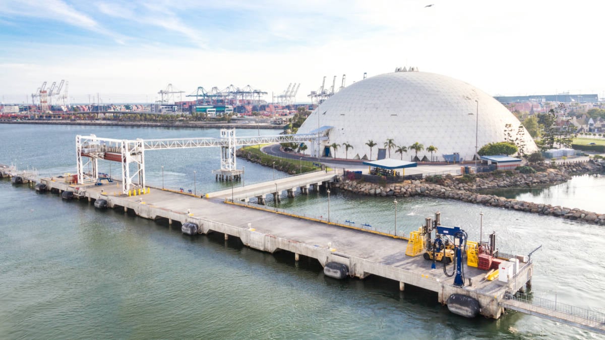 Pier at the Long Beach Cruise Port