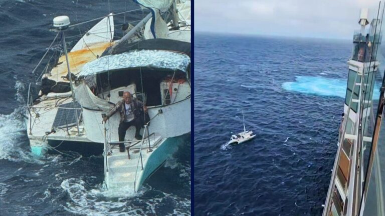 Celebrity Cruises’ Ship Rescues Lone Sailor From Damaged Boat