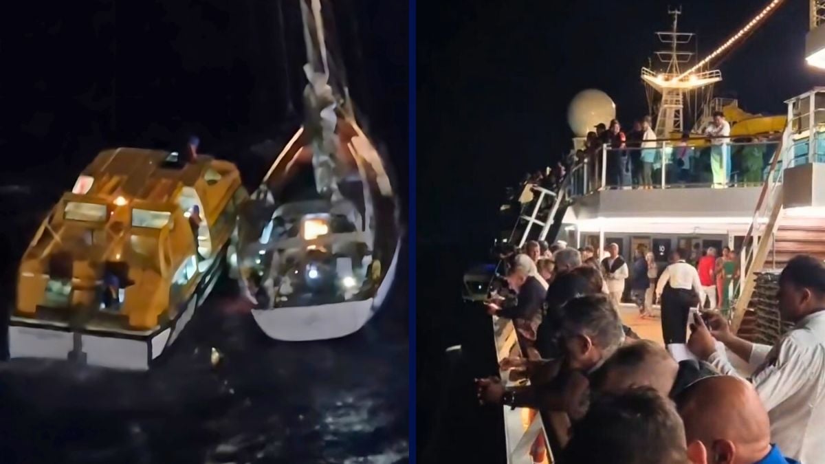 Costa Fascinosa Assists Stranded Sailing Vessel