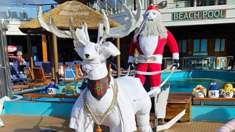 Carnival Cruise Crew Make Unique Christmas Decorations from Towels