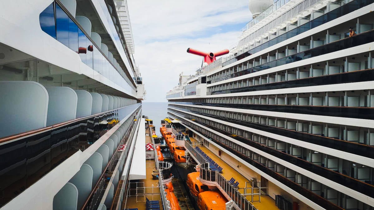 Carnival Cruise Ships Docked Next to Each Other