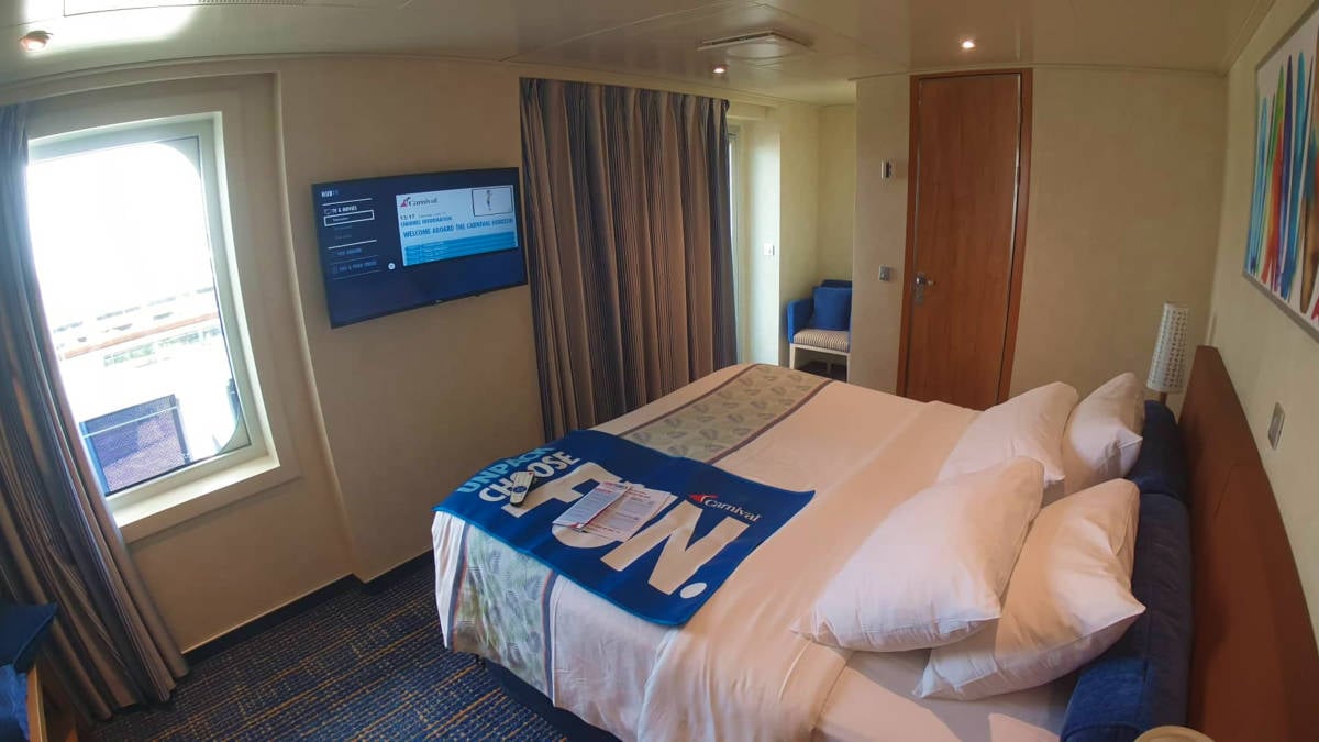 TV in Carnival Cruise Cabin