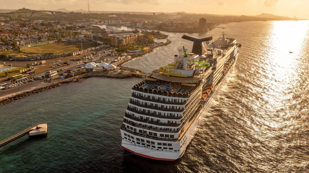 Carnival Spirit's Maiden Call in Curacao