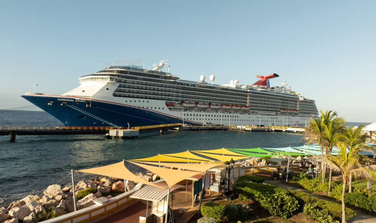 Carnival Spirit Docked in Curacao