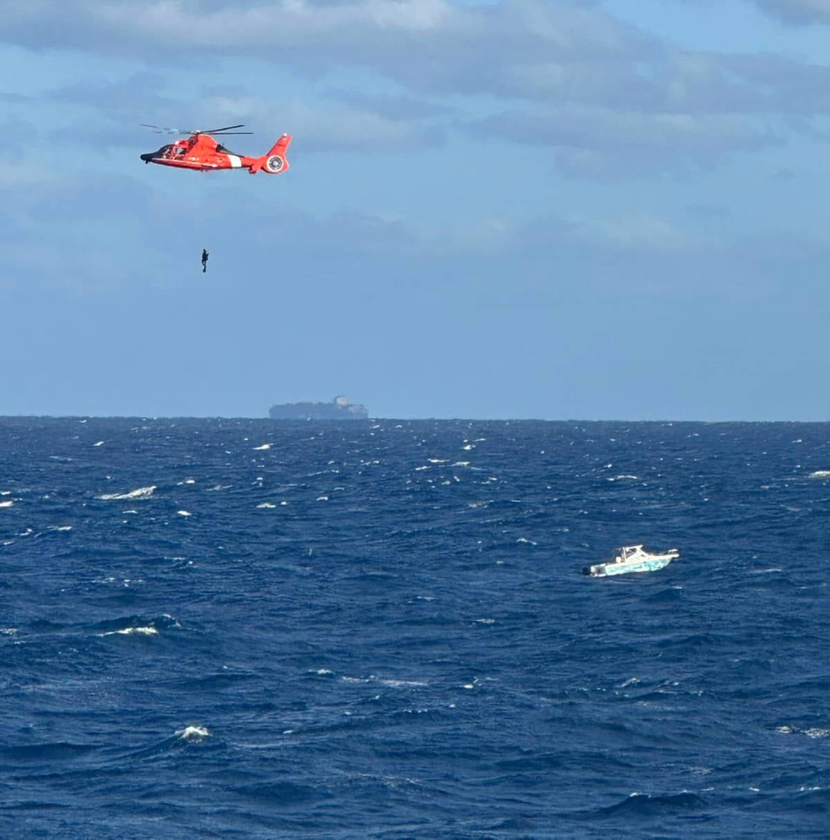 Liberty of the Seas Watches as Coast Guard Makes Rescue