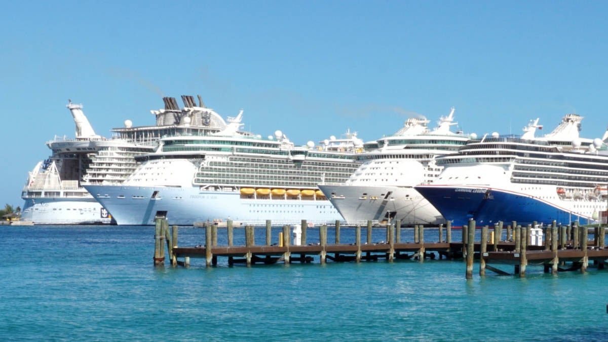 Cruise Ships Docked in the Bahamas