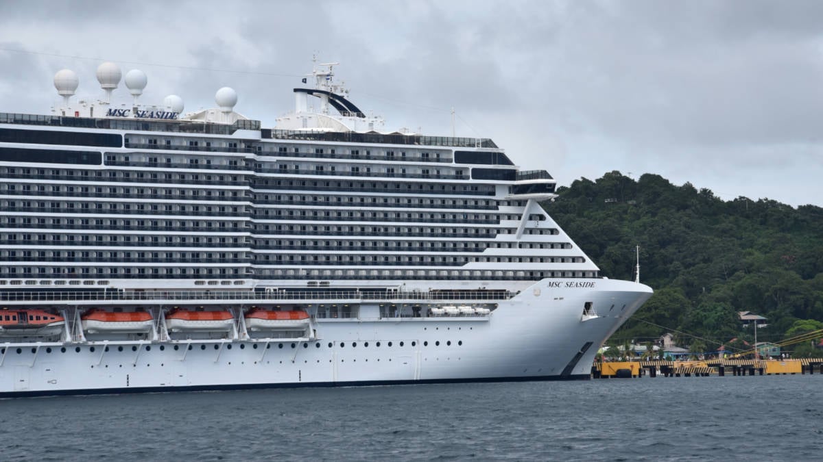 MSC Seaside Docked in Roatan