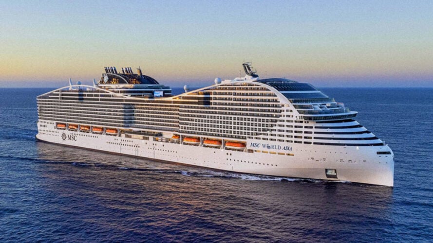 You Can Now Start Booking the Huge MSC World Asia