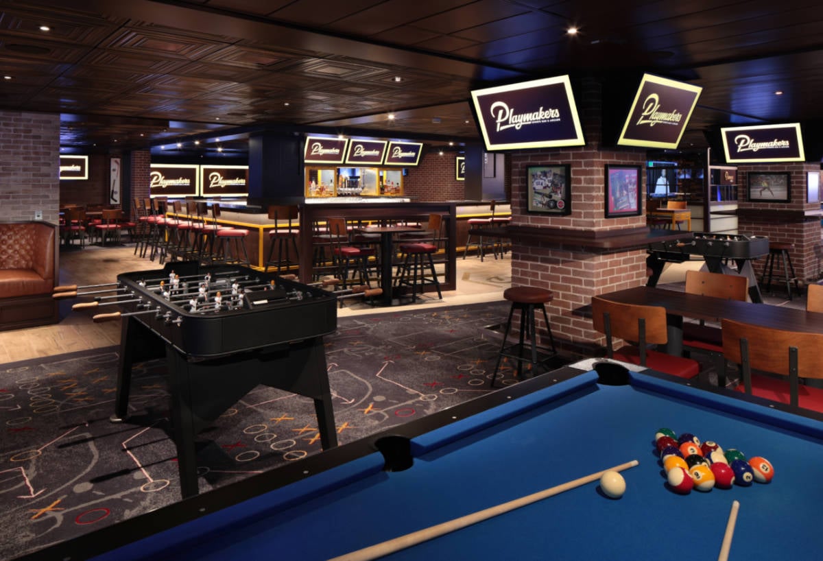 Playmakers Bar on Icon of the Seas