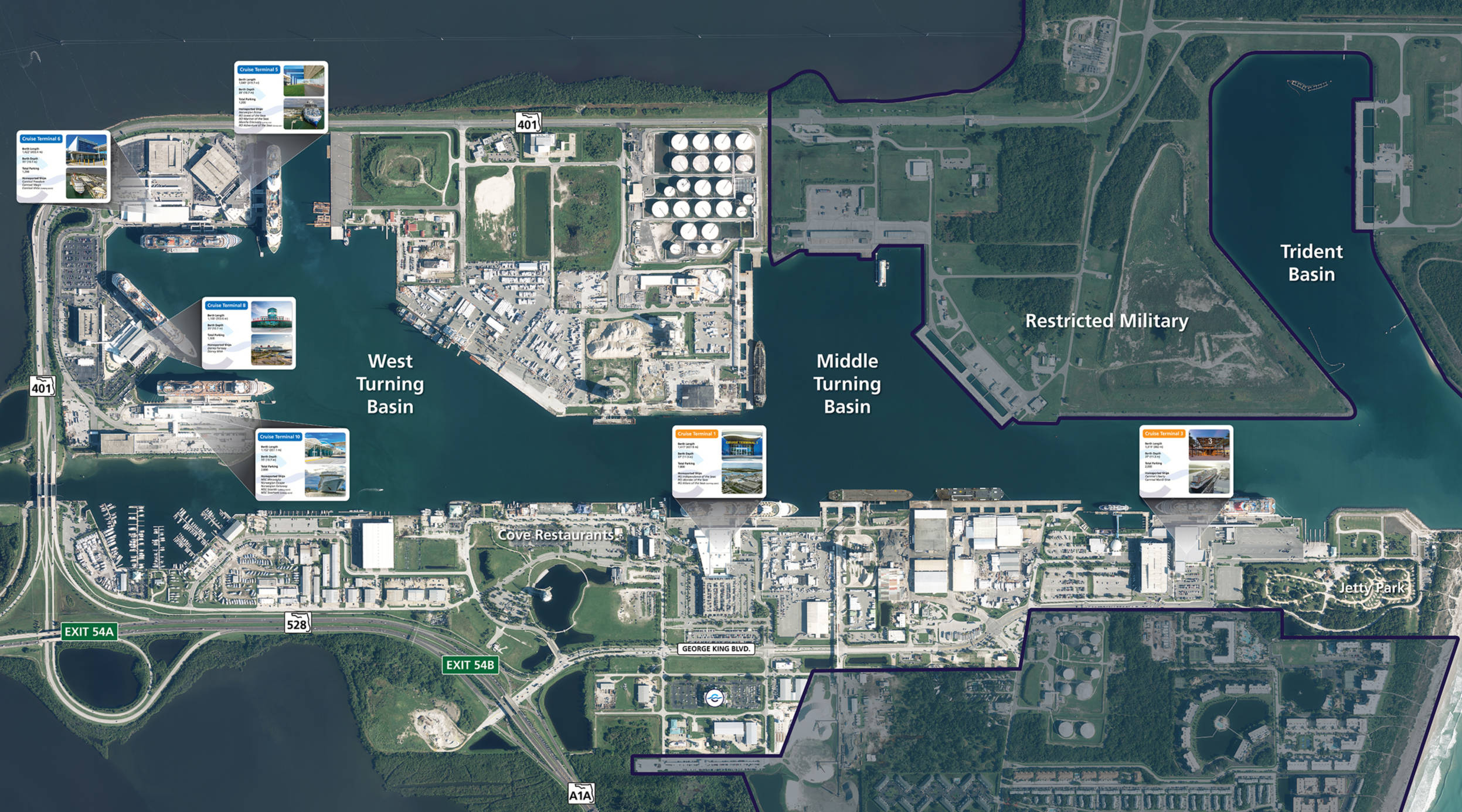Port Canaveral Map