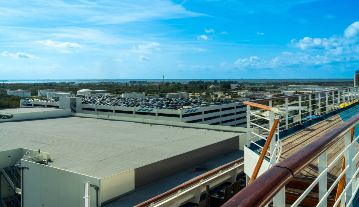 View of Parking Lot at Port Canaveral