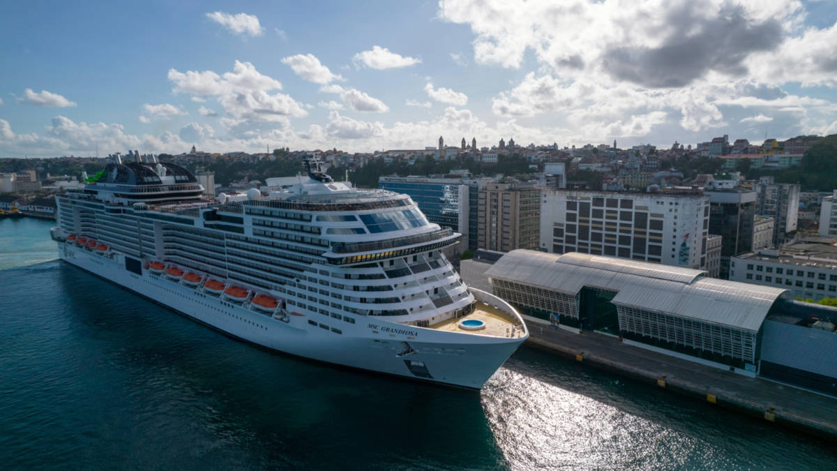 Cruise Ship Docking in Salvador
