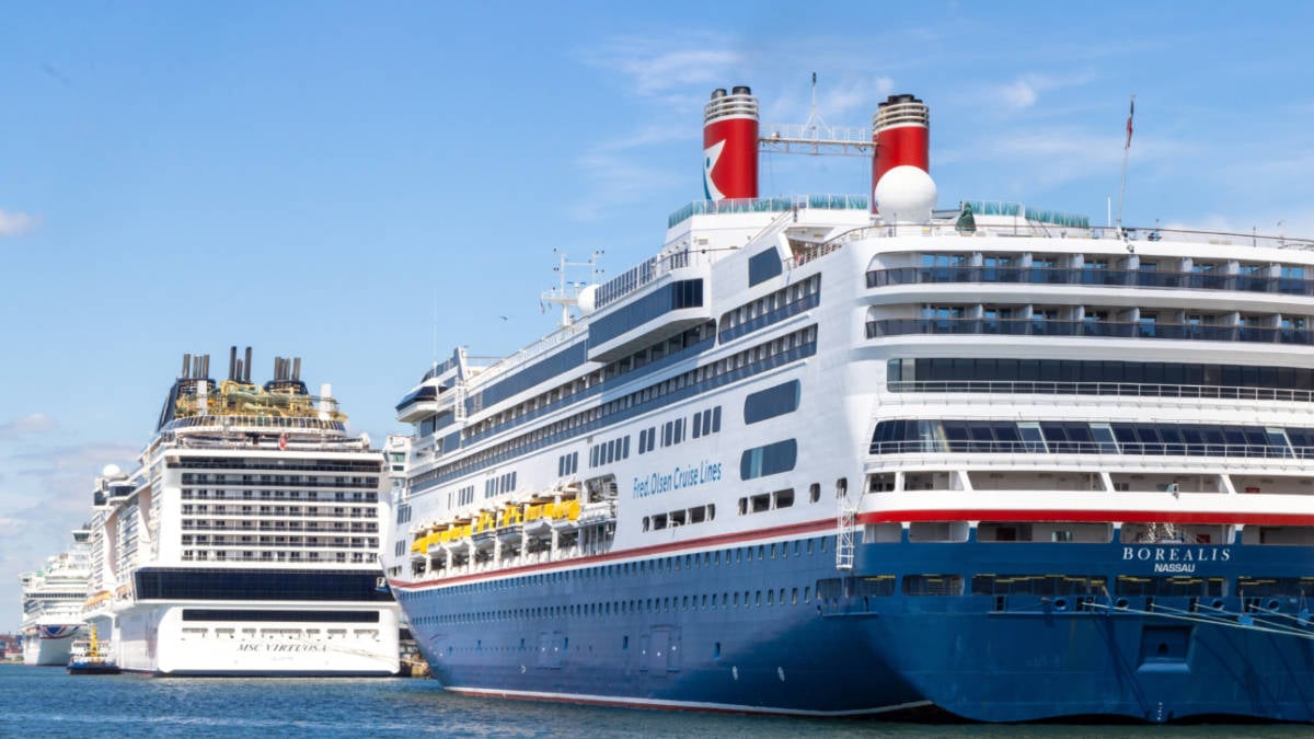 Cruise Ships Docked in Southampton, UK