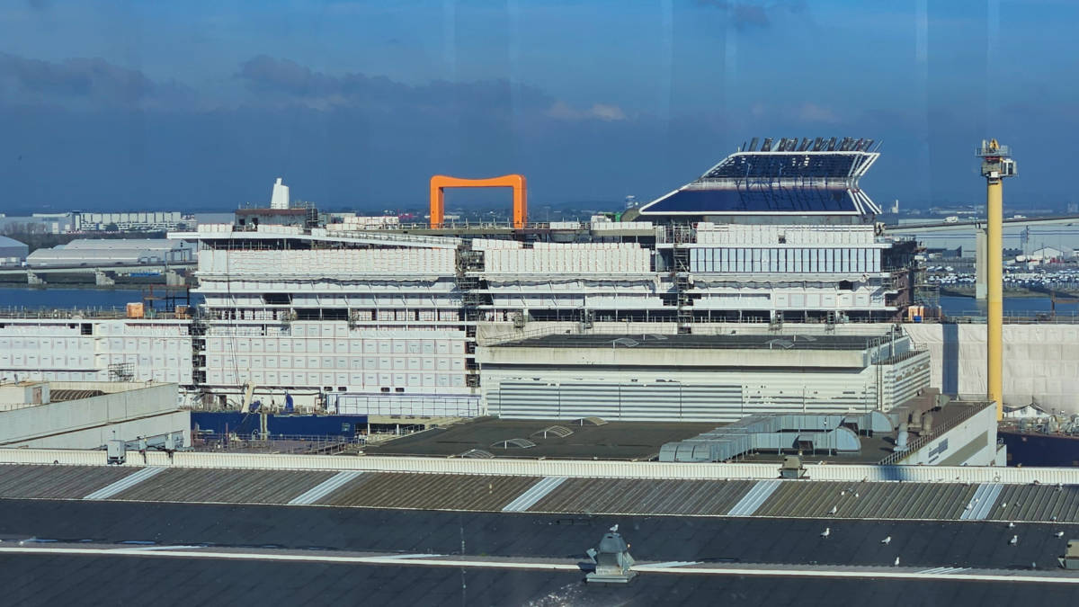 Under Construction Celebrity Xcel Cruise Ship