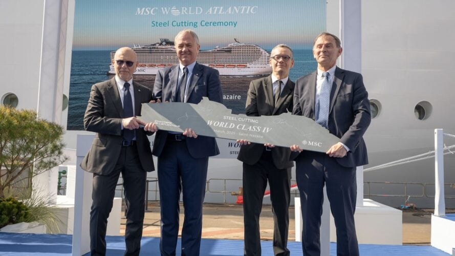 MSC World Atlantic steel cutting