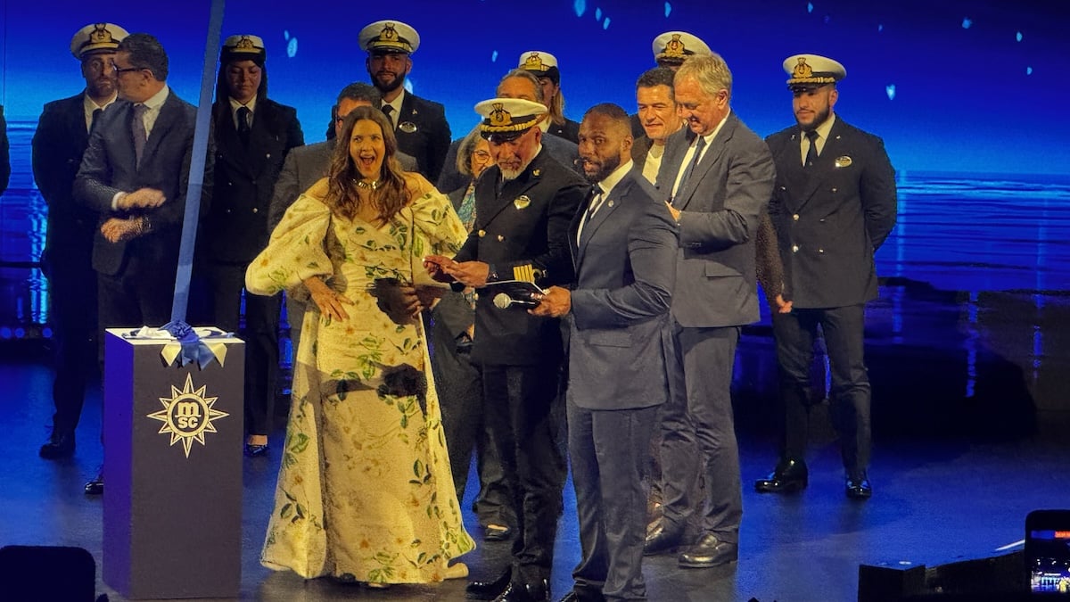 Drew Barrymore Christening