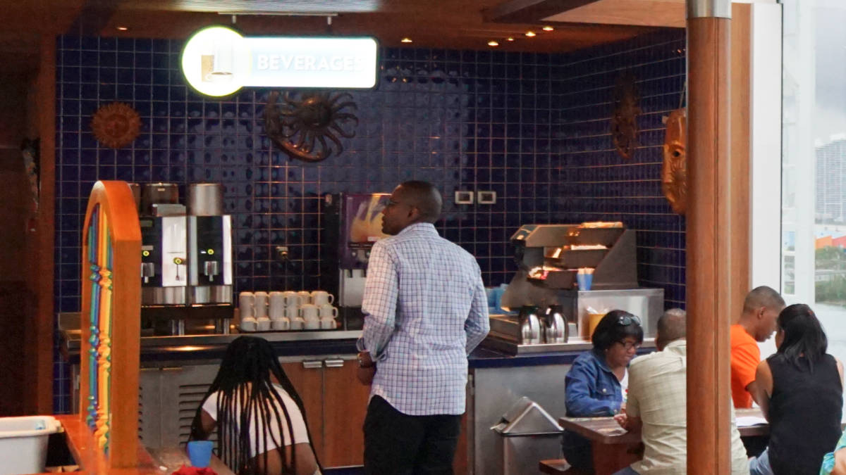 Drinks Station on Carnival Cruise Line