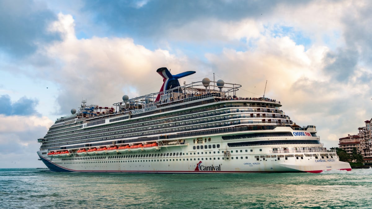 Carnival Cruise Ship Departing PortMiami