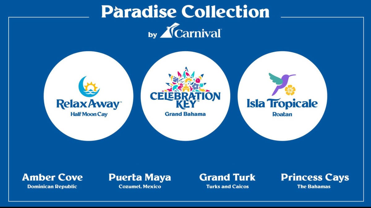 Carnival Private Island Logos