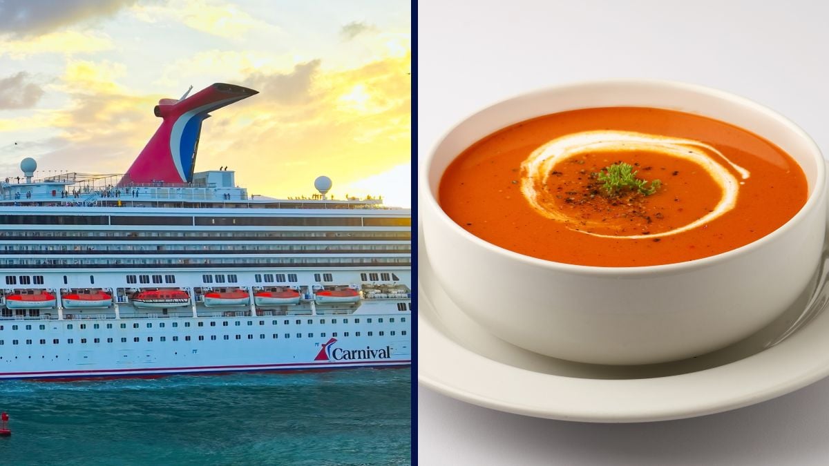Carnival Cruise Ship and Soup