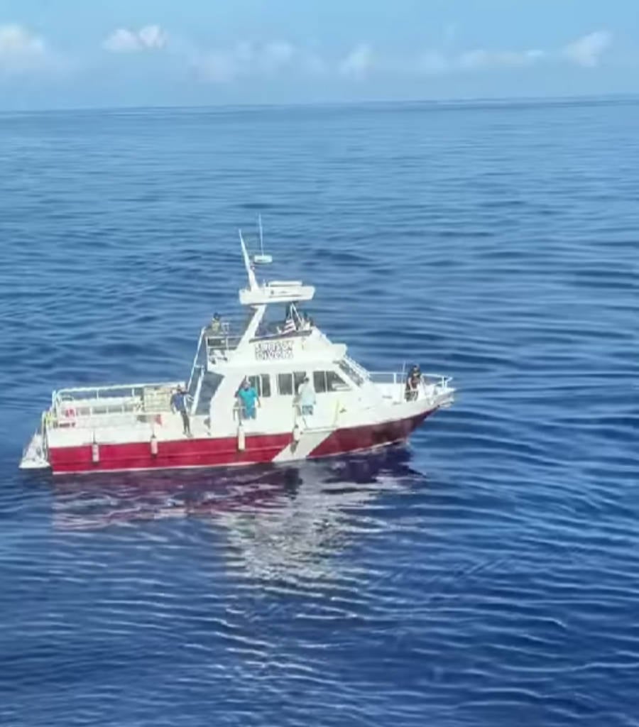 MSC World America Assists Small Boat