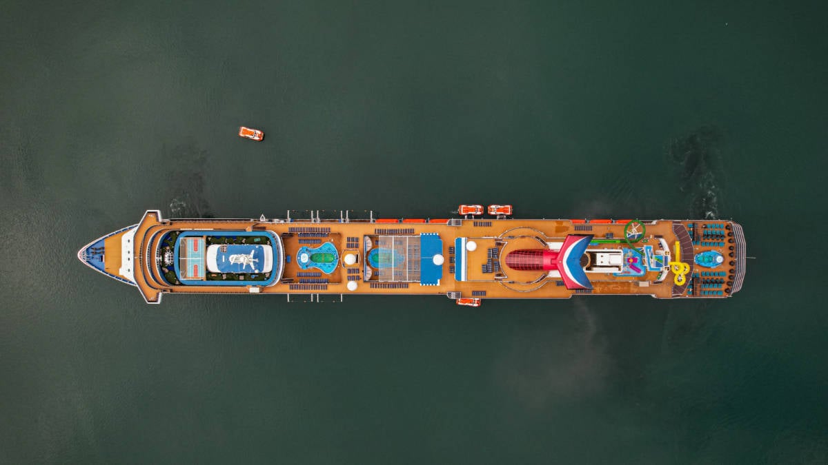 Aerial View of Carnival Pride