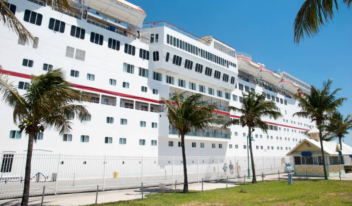 Carnival Cruise Ship Docked in Freeport