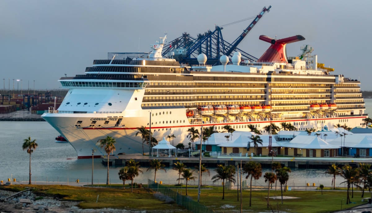 Carnival Ship Docked in Freeport
