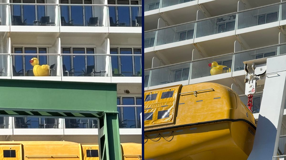 Giant Cruise Duck on Royal Caribbean Cruise Ship