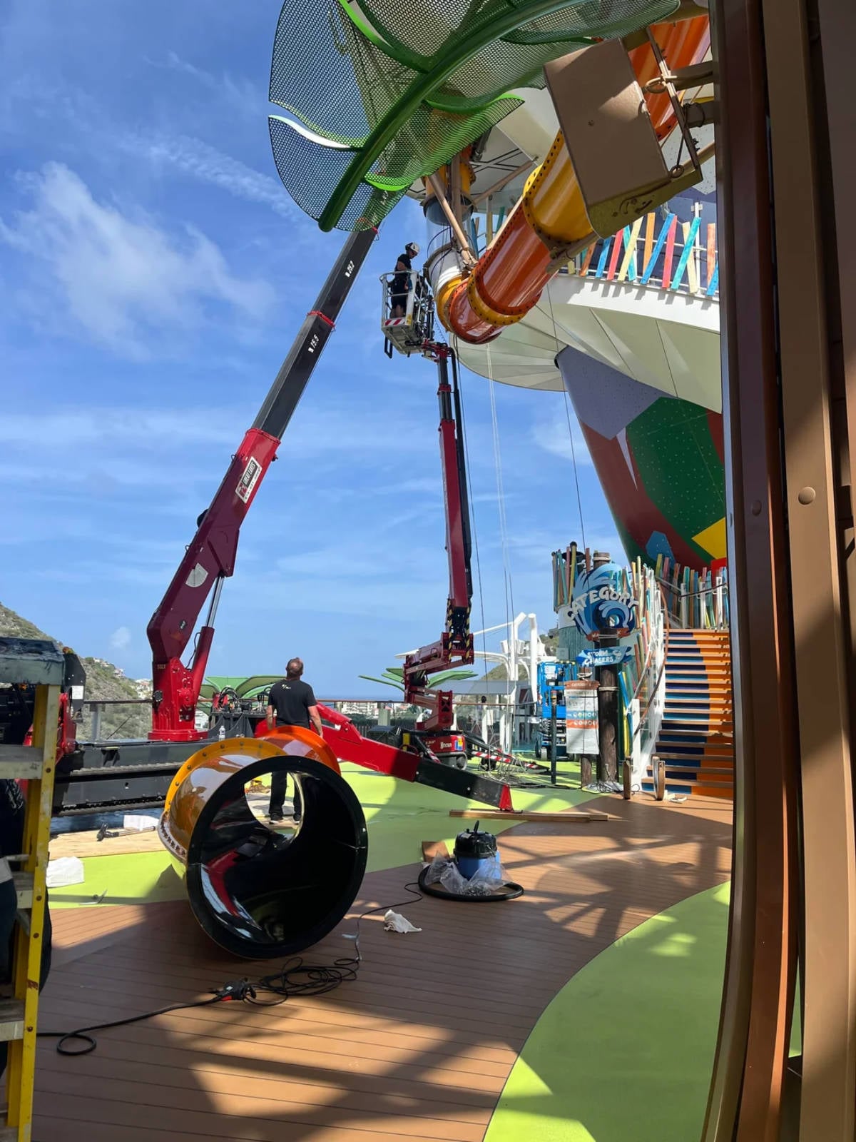 Icon of the Seas Waterslide Repairs