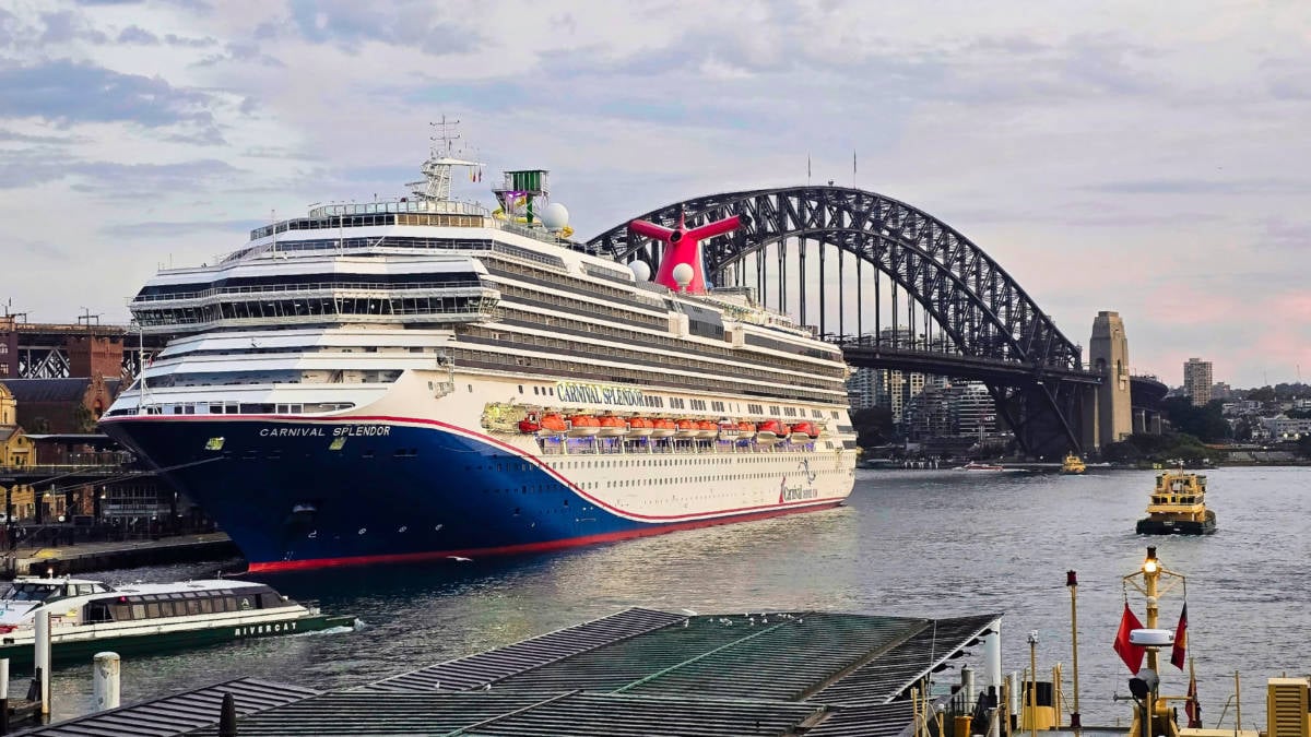 Carnival Splendor Docked in Sydney, Australia