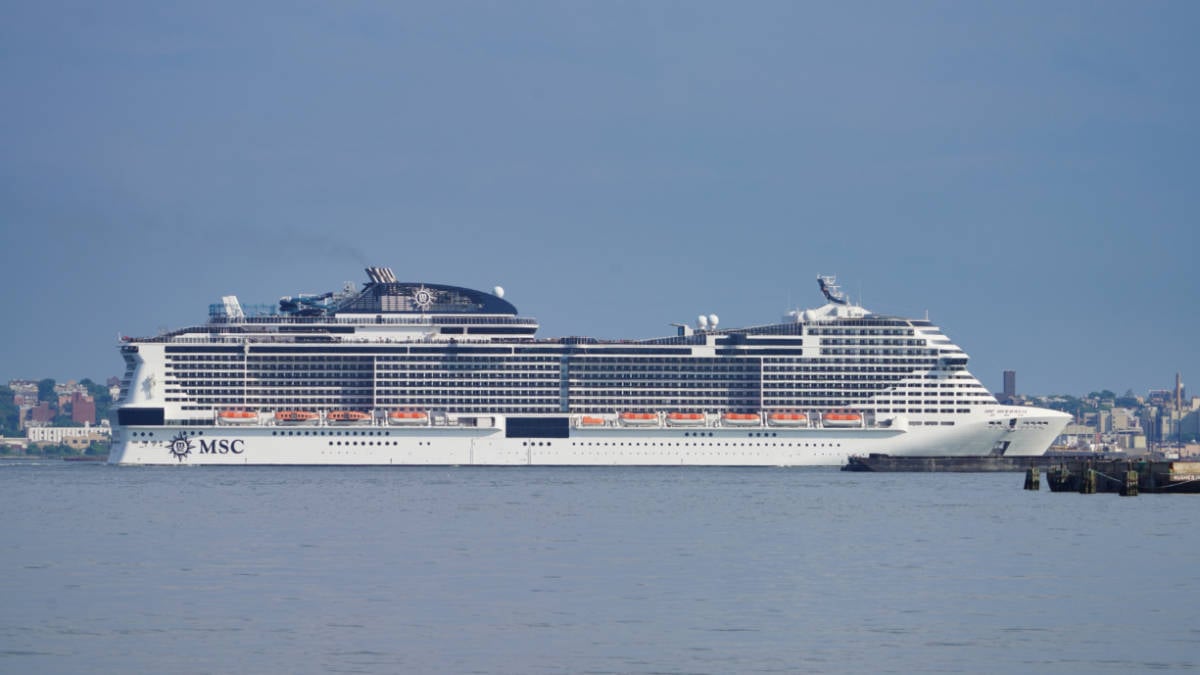 MSC Meraviglia Cruise Ship in New York